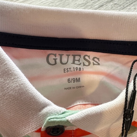 GUESS - Baby Polo Shirt and Jean Shorts - Picture 7 of 7